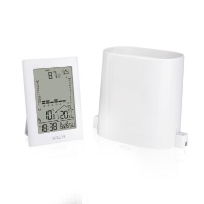 China High Accuracy Digital Temp Humidity Home Thermometer Tilting Bucket Rain Gauge Weather Station Outdoor Rain Gauge for sale