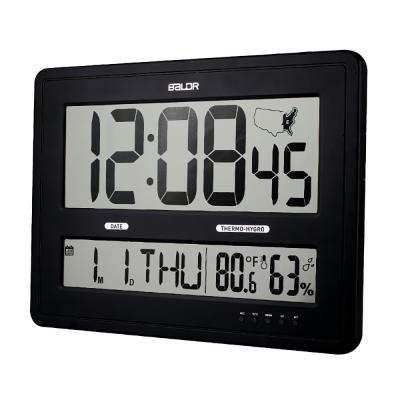 China High Quality Large Wall Mounted Calendars LCD Digital Pendulum Clock with Temperature Humidity Thermometer Calendar and Alarm Clock for sale