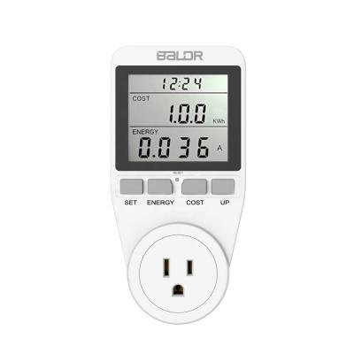 China Smart Electricity Meter BALDR B3091 US/EU Electricity Monitor Power Usage Plug Meter Power Kill One Watt Consumption Electricity Meter for sale