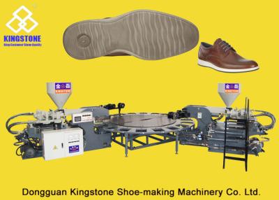 China Única máquina de fabricación del zapato rotatorio automático de PVC/TPR, máquina que moldea de la inyección directa de Outsole en venta