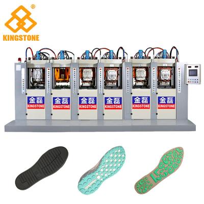 China De Schoen van pvc van TPU RT Enige het Maken Machine 6 Posten met P.I.D. Controlesysteem Te koop