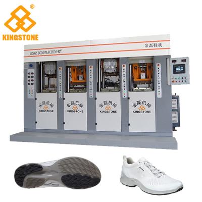 China De Schoen van pvc TPR van TPU RT Enige het Maken Machine voor sportschoenen 70-100 Paren per Uur en 4 Posten Te koop