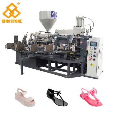 China Automatic Rotary One Color Sandal Making Machine For Plastic Jelly Shoes for sale