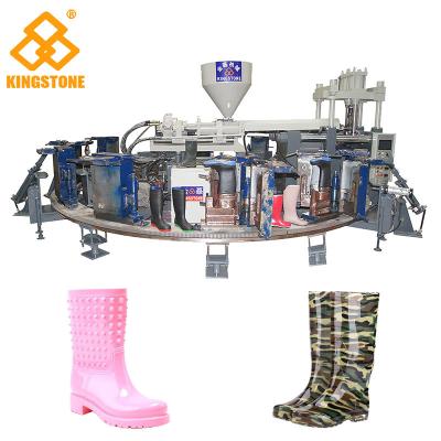 China 1/2 färben vollautomatische PVC-Landwirt-Boots Injection Moulding-Maschinen-Schuhmacherei-Maschine zu verkaufen