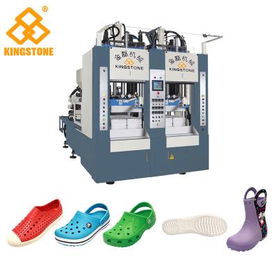 China Regenlaarzen Plastic Chappal die Machine, Verticale Schoen Enige Vorm maken die Machine maken Te koop