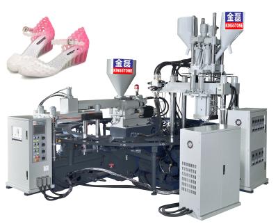 China Drei Plastikschuhe der Farbetpr, die Maschine mit doppelter proportionaler Druckregelung herstellen zu verkaufen