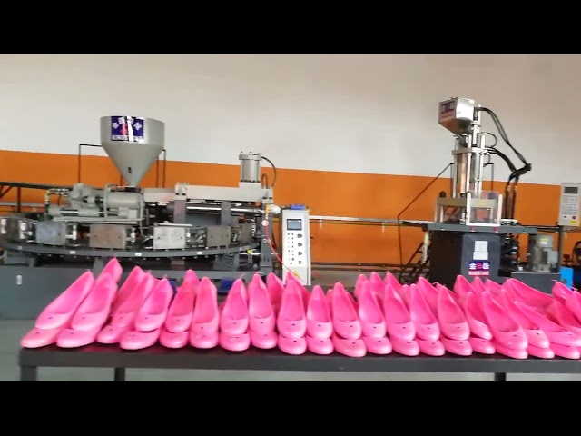 PVC Shoe Making Production Line Plastic Slipper Shoes Making Machine