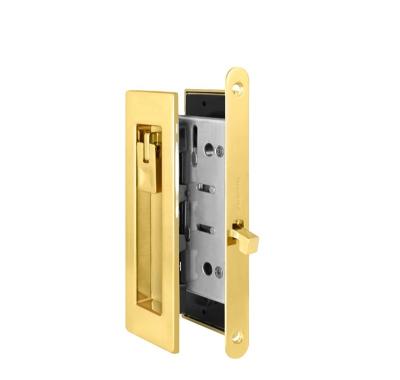 China Hot Sale Modern Gold Keyless Sliding Door Lock Set for sale