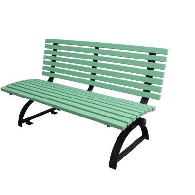 China Waterproof Modern Rustic Outdoor Vintage Wooden Park Patio Furniture Design Long Seat Wooden Bench for sale