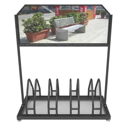 China Outdoor / Street / Park / Garden Powder Coated Metal Cycle Rack Advertising Parking Bike Rack for sale