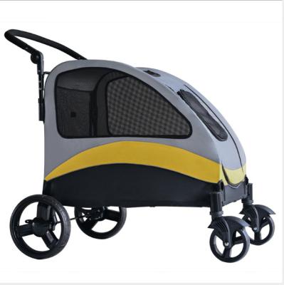 China High Quality Outdoor Small Animals Folding Travel With Skylight Pet Trolley Pet Trolley Can Put In The Trunk for sale