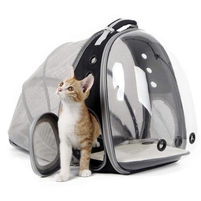 China Breathable Expandable Cat Bag Puppy House Portable Shoulder Carrier Dog Pet Backpack For Outdoor for sale