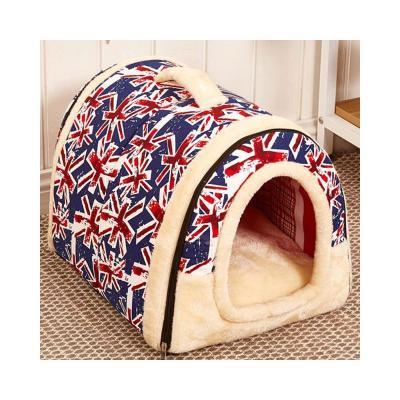 China Cheap Price Large Animal House Breathable Waterproof Durable Arctic Velvet Puppy Pet House For All Season for sale