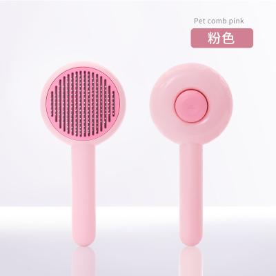 China Stainless Steel Design Remover Deshedding Grooming Products Popular Special Dogs Hair Bathing Pet Comb for sale