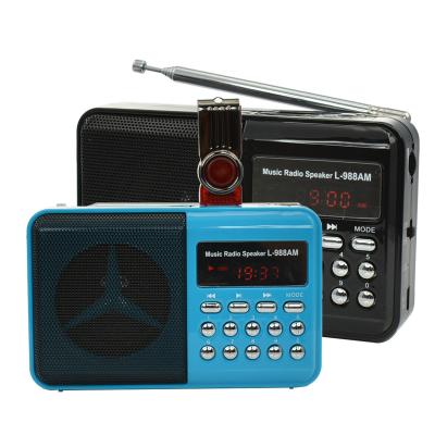 China LCJ L-988AM PORTABLE fm/am old model two band radio speaker of old with cheap price for sale