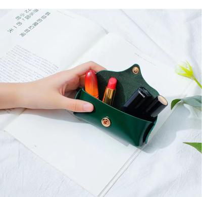 China Feel Comfortable Custom Handmade Genuine Leather Glass Case Pouch for sale