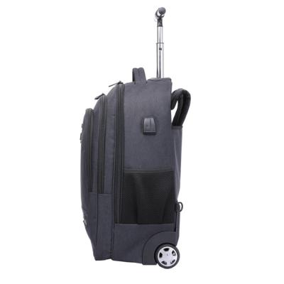 China Anti-theft Luggage Trolley Custom Bags Men With Trolley Travel Bag Backpack With 2 Wheels for sale