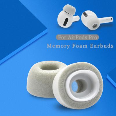 China 1:1 Original Noise Isolating Replacement Memory Foam Ear Tips Soft Comfortable Soft Ear Tips For Apple AirPods pro for sale