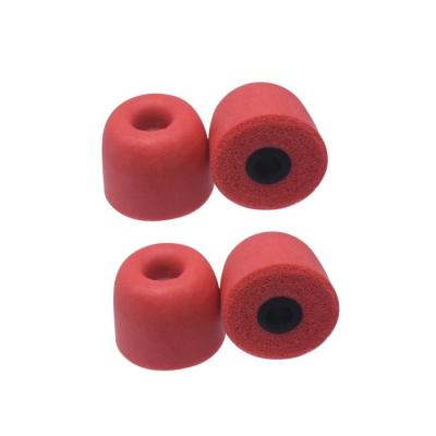 China Red Comfortable LMS Foam Earplugs Eartip Earbuds 3.0mm Earphone Accessories for sale