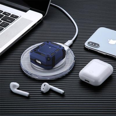 China High Quality Durable Anti Fall TPU+PC Anti-scratch Protective Armor Earphone Case For AirPods 1/2 Shell Cover for sale