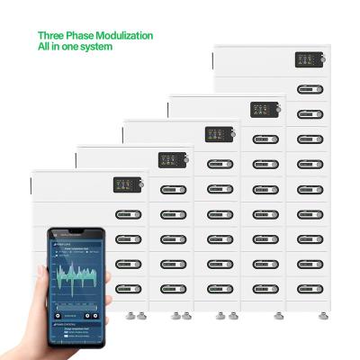 China Residential Power Bank 48V 100AH ​​Lithium Battery Solar Power Storage Battery with Hybrid Energy-Storage-System of Inverter and Battery for sale