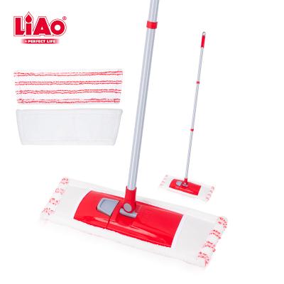 China LiAo 40cm Microfiber Magic Smart Head Sustainable Floor Cleaning Mop With Compact Design for sale