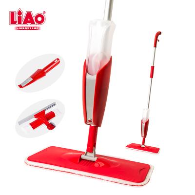 China LiAo Viable 3 in 1 Jet Magic Water Spray Mop Wet Floor Cleaning Kit Set Includes Window Cleaner Wiper and Dirt Removal Glass Scraper for sale