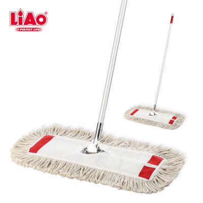 China A130070 LIAO Cotton Mop Yarn Sustainable Flat Mop For Hotel Lobby Hospital Floor Cleaning for sale