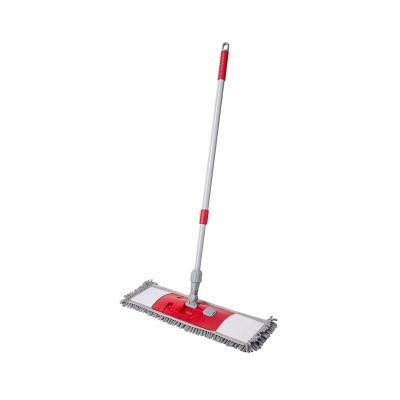 China A130062 Liao 40CM Microfiber Cloth Material Chenille Viable Master Flat Broom With Metal Telescopic Handle for sale