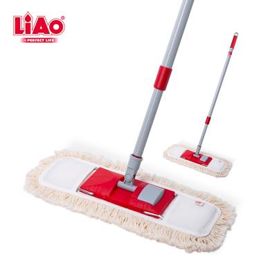 China A130012 LIAO Flat Mop Cleaner With Spining Sustainable Microfiber Head For Home Floor Cleaning for sale