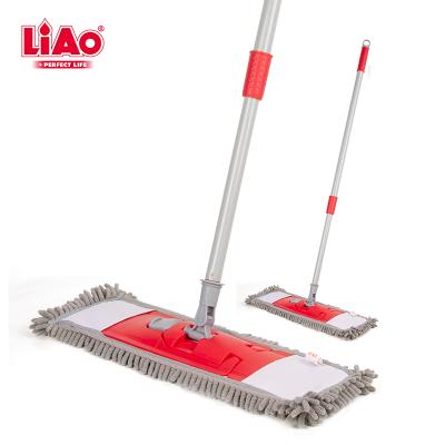 China A130010 LiAo 40CM China Microfiber Cloth Material Chenille Viable Master Flat Mop for sale