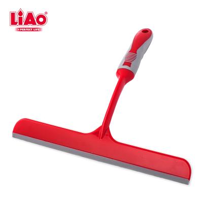 China LiAo 27cm Wiper Glass Scraper Shower Squeegee Hand Held Plastic Window Cleaner For Car Bathroom Kitchen for sale