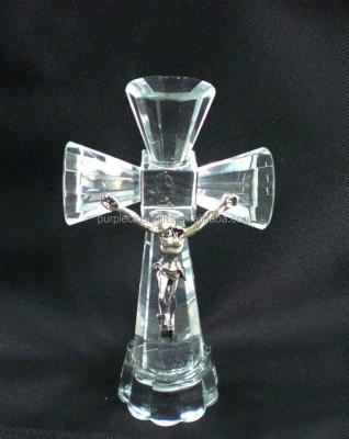 China Europe crystal crucifix Jesus clearly, Jesus on the cross figurines for sale