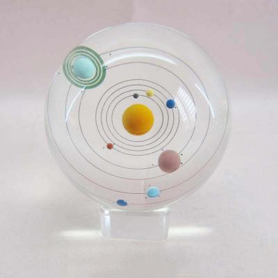 China Compass Glass Design Europe Ball Shape Paperweight Glass Globe for sale