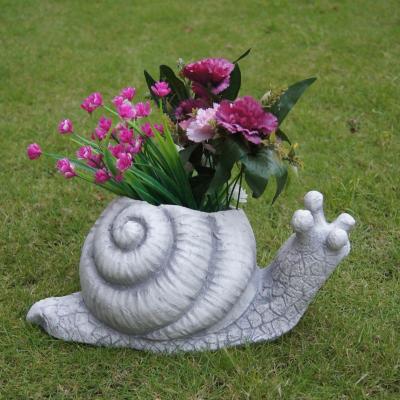 China Europe Snail Flower Planter Outdoor Garden Decor Beautiful for sale