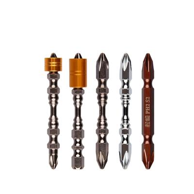 China Multi-Used Long Head Double Ended Screwdriver 65mm Screwdriver Hex Ph2 Leg Bits For Metal for sale