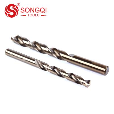 China High Quality HSS M35 5% Cobalt Twist Drill Bit Parallel Shank Drilling Holes Cutting Tools for sale