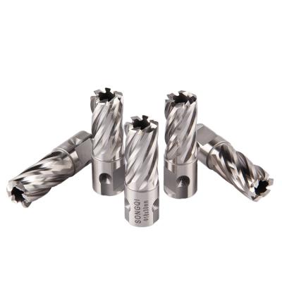 China SONGQI Stainless Steel One Contact Shank M2 Annular Cutter Set Drill Bits HSS Annular Cutters For General Steel for sale