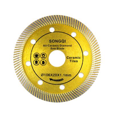 China 4 INCH SONGQI Eco-friendly MARBLE SAW BLADE FOR CUTTING METAL for sale