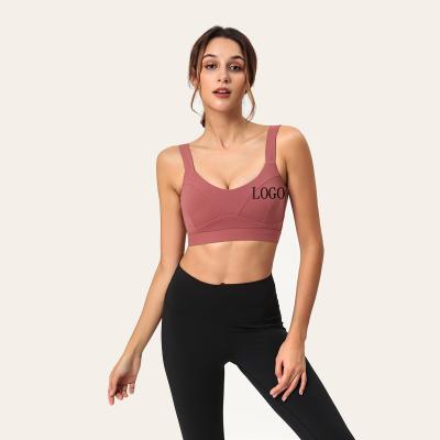 China New Breathable High Strength Sports Bra For Women Sports Bra Yoga Fitness Shockproof Bra for sale