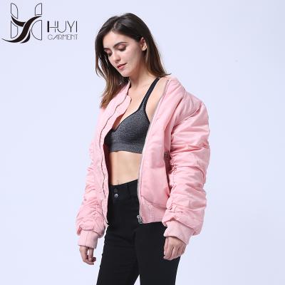 China Winter 2020 casual white breathable high quality latest plus size girls pink bomber women jacket coats for sale