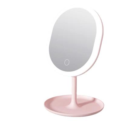 China USB LED Lamp Makeup Mirror Touch Lighted Adjustable Dimmer for Makeup Table Rechargeable Storage for sale