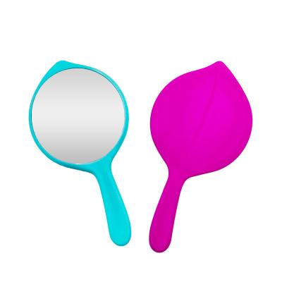 China Personalized Distinctive Color Foil Design Handheld Makeup Mirror Easy To Carry Ladies Designed For Students And for sale