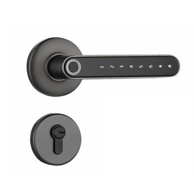 China smartsteps smart fingerprint cylinder lock 38-55MM handle digital door lock for sale