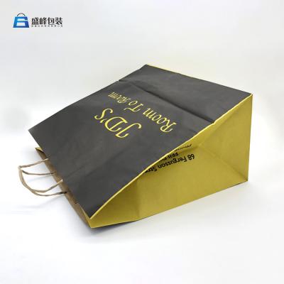 China Black Craft Paper Bags for sale