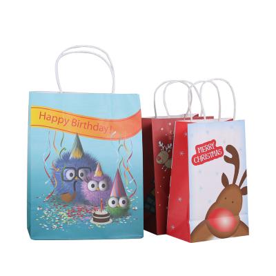 China 10% OFF! brown gift bags with handles bulk for different size for sale