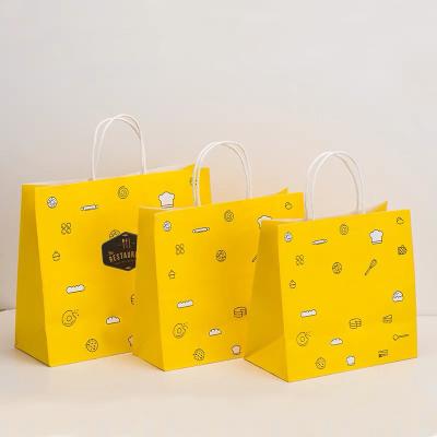 China Craft paper bag made by kraft paper for Christmas gift for sale