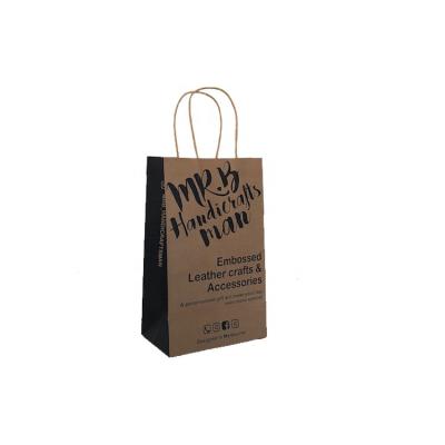 China Wholesale Top-ranking Recycled Customizable Brown Kraft Gift Favor Shopping Bolsas De Papel Roja Paper Bag with Handle for sale