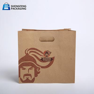 China Luxury delivery paper bag packaging with branded logo suppliers for sale