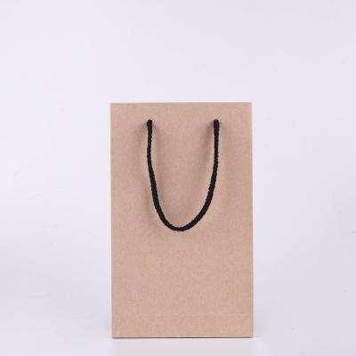 China Custom Logo Printed Cheap Eco Recycle Take Away Food Packaging Brown Kraft Paper Bag With Your Own for sale